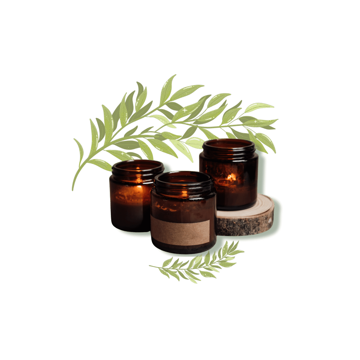 Amber Glow Candle Set