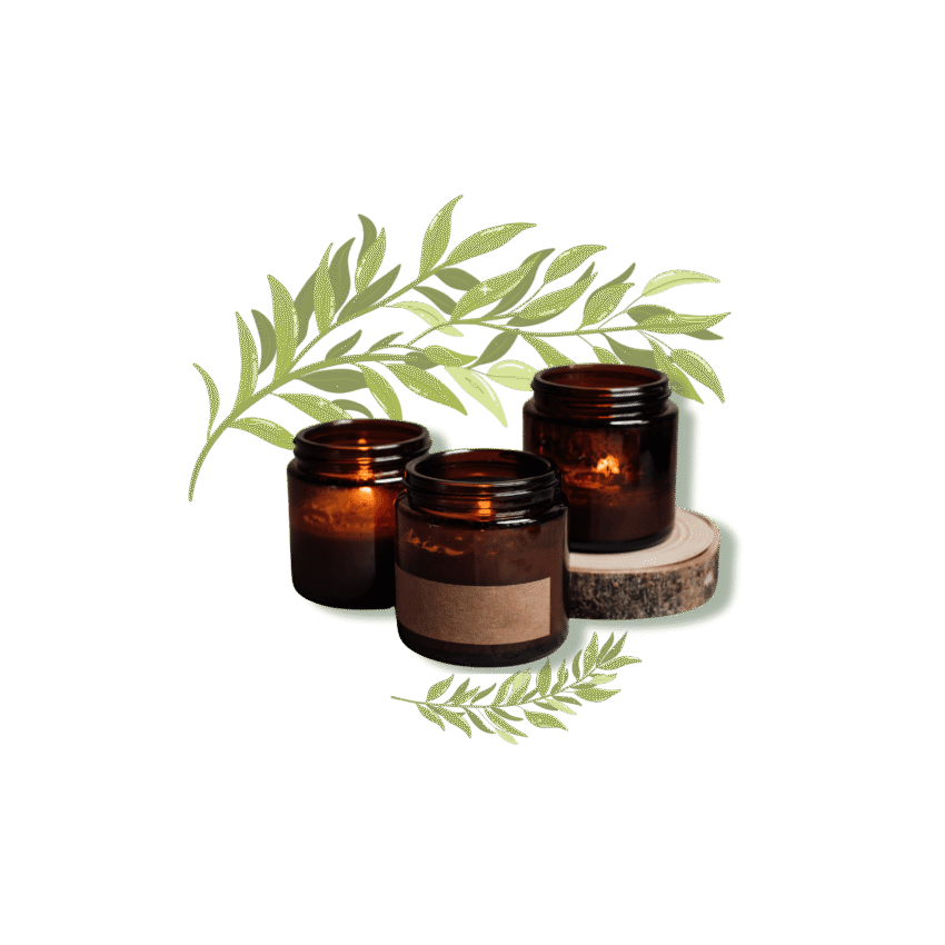 Amber Glow Candle Set