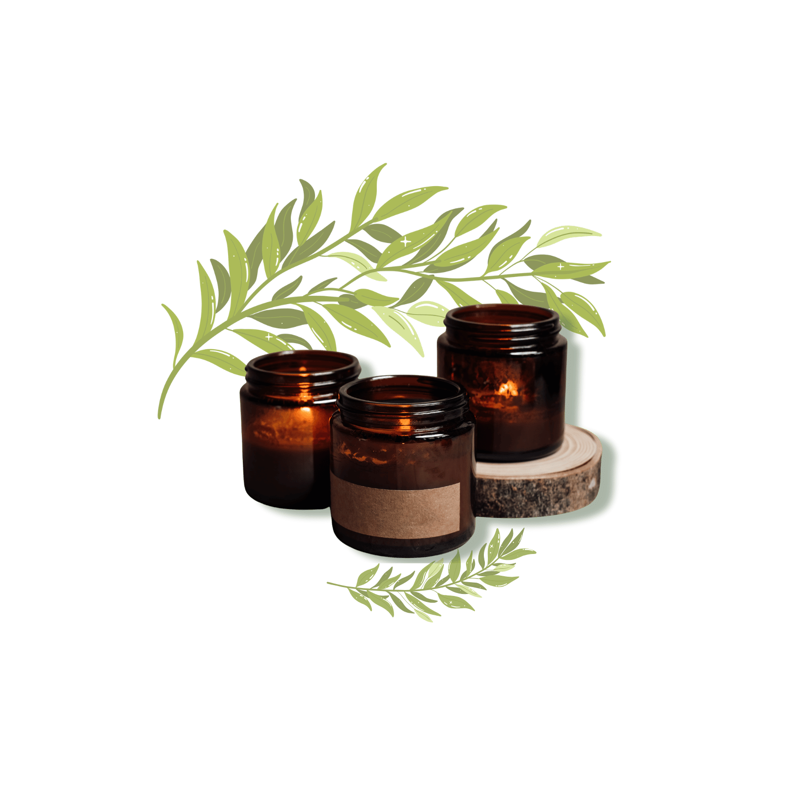 Amber Glow Candle Set