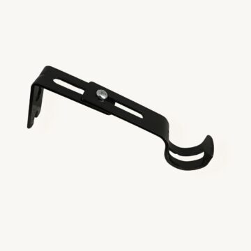 Extendable curtain bracket shown extended — Willow Haven Co