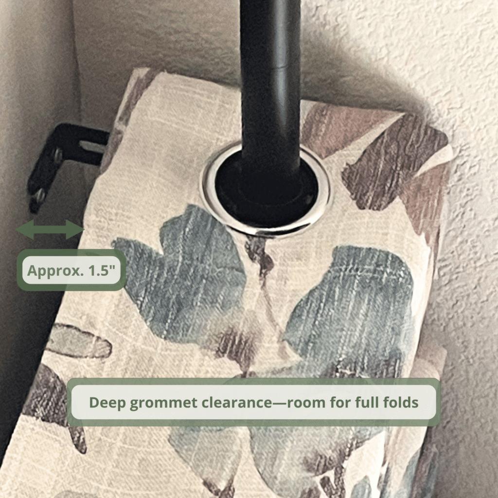 How I Chose the Right Curtain Rod Brackets for Grommet Curtains (And Why It Matters) | Willow Haven Co