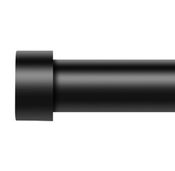 Adjustable Curtain Rod - Black - Fits 1" Rods