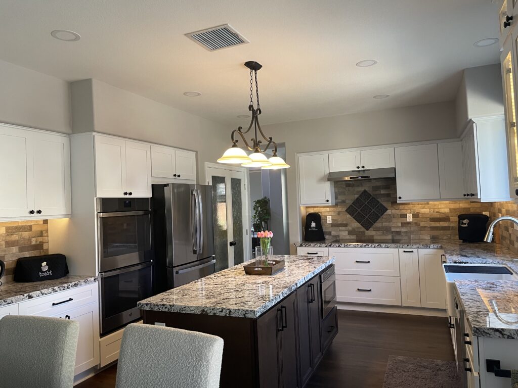 How I Solved the Ceiling Vent Problem When Hanging an Island Light | Willow Haven Co How I Solved the Ceiling Vent Problem When Hanging an Island Light | Willow Haven Co