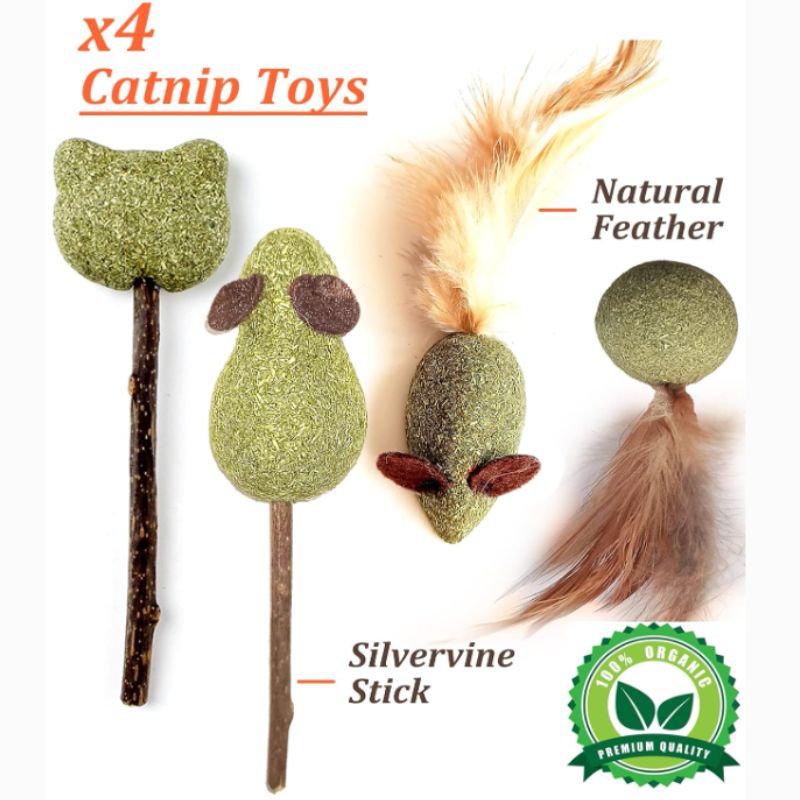 Catnip Toys for Cats – 12-Pack Silvervine & Organic Chew Toys | Willow Haven Co Catnip Toys for Cats – 12-Pack Silvervine & Organic Chew Toys - Image 6