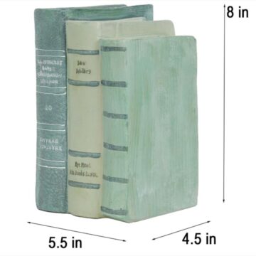 Decorative Books Décor – Sage Green Faux Book Stack for Coffee Table & Bookshelf Styling