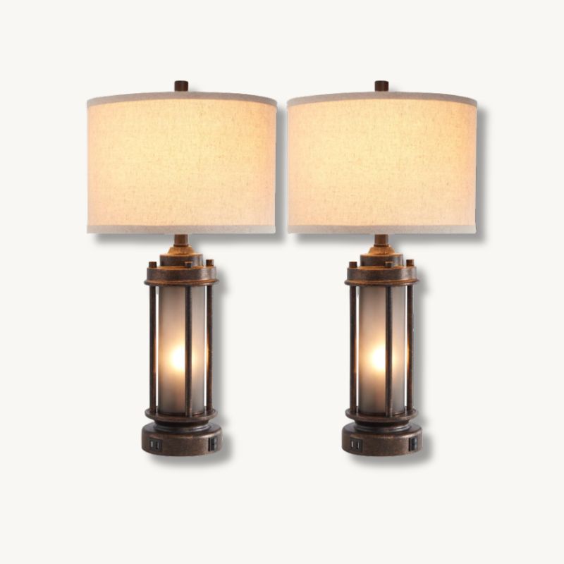 Rustic Lantern-Style Table Lamps | Willow Haven Co Rustic Lantern-Style Table Lamps