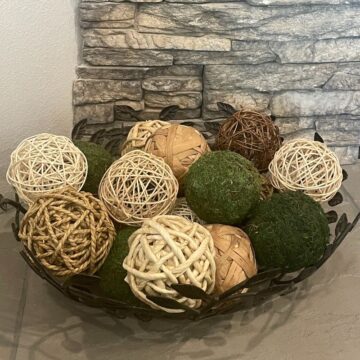 Moss Decorative Balls – Woven Bowl Fillers