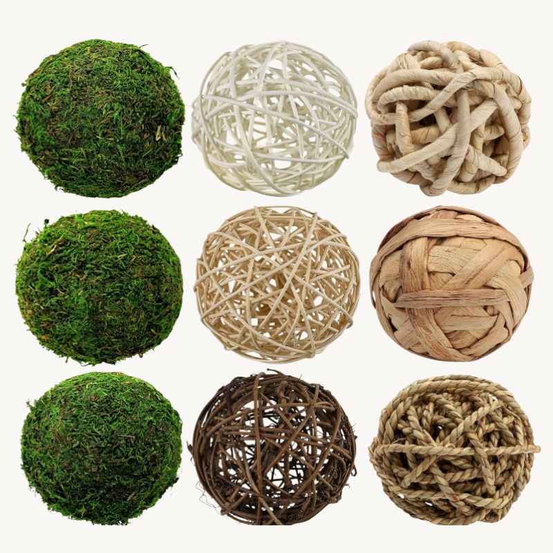 Moss Decorative Balls – Woven Bowl Fillers | Willow Haven Co Moss Decorative Balls – Woven Bowl Fillers - Image 2
