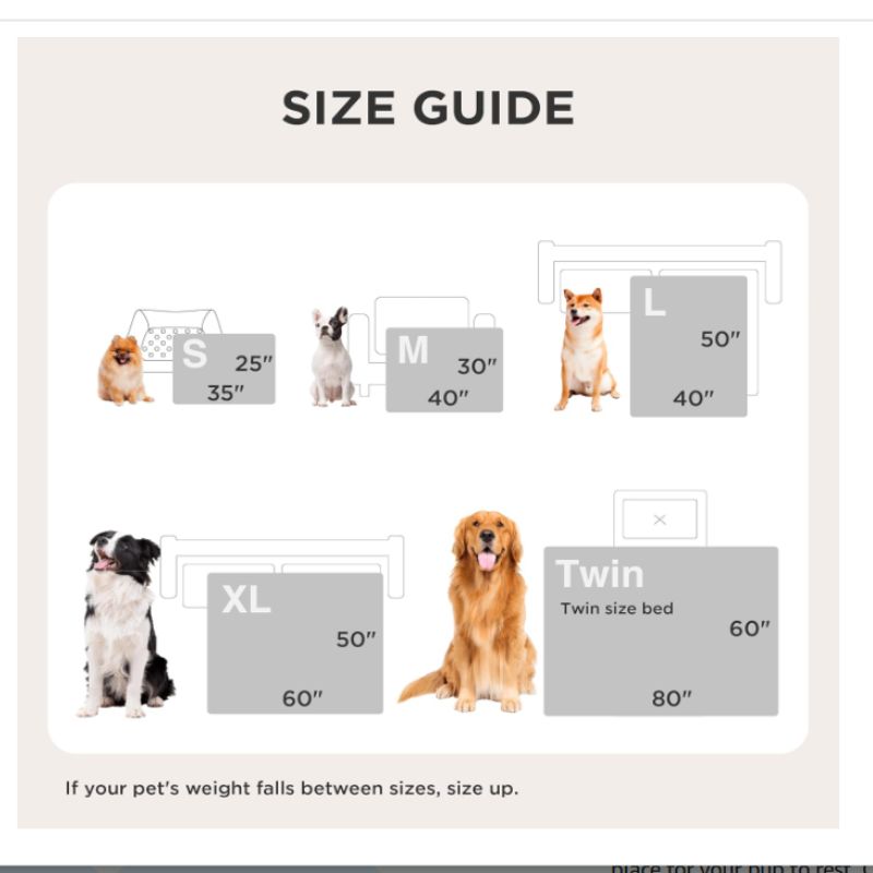 Waterproof Dog Blanket – Cozy Washable Throw for Beds, Crates & Furniture | Willow Haven Co Waterproof dog blanket size guide showing small to large dogs