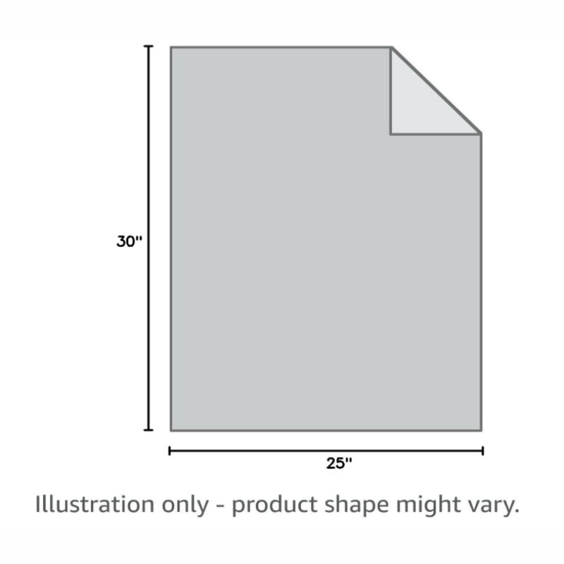 Waterproof Sherpa Cat Blanket – Washable Plush Pet Throw for Beds, Couches & Travel | Willow Haven Co Waterproof cat blanket size guide showing 25 by 30 inches