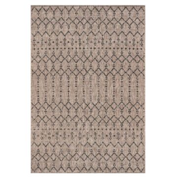 moroccan geometric outdoor area rug natural black