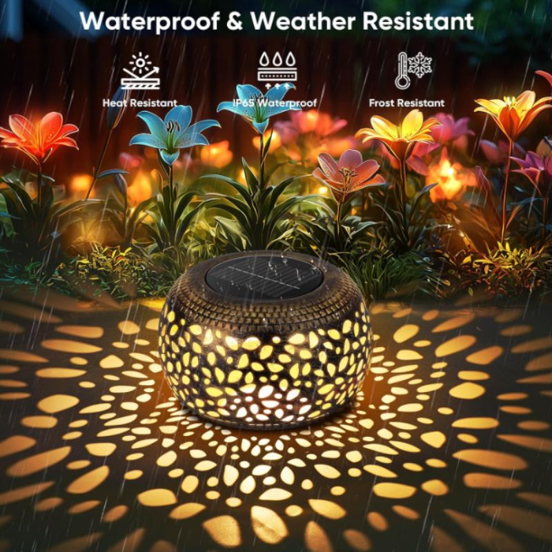 Solar Outdoor Lanterns – Bronze Metal Tabletop Patio Lights (2 Pack) | Willow Haven Co Solar Outdoor Lanterns – Bronze Metal Tabletop Patio Lights (2 Pack) - Image 6