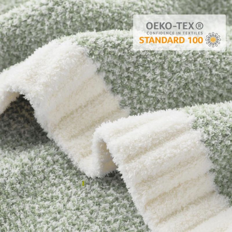 Snuggle Sac Heather Sage Green Throw Blanket – Soft Cozy Knit Throw (50" x 60") | Willow Haven Co soft microfiber sage green throw blanket texture