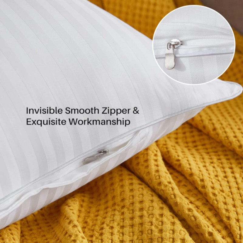 Firm and Fluffy 20 x 20 Throw Pillow Inserts (Set of 2) | Willow Haven Co Decorative pillow insert with invisible zipper closure
