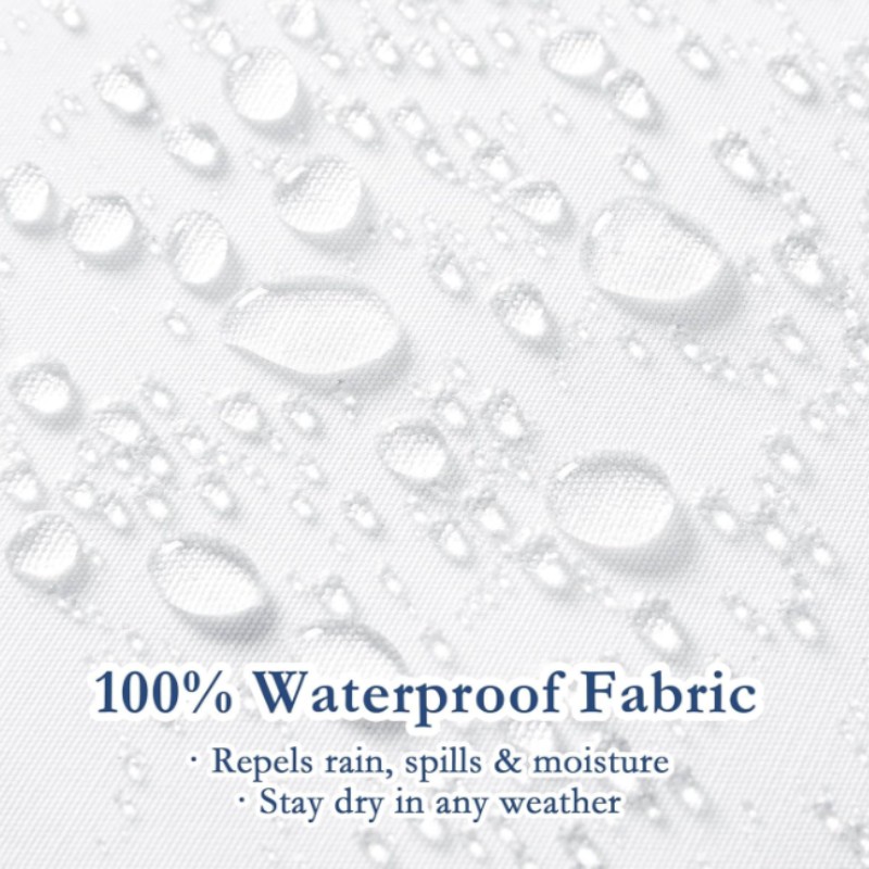 Waterproof 20 x 20 Outdoor Pillow Inserts (Set of 2) | Willow Haven Co Waterproof fabric outdoor pillow insert close-up