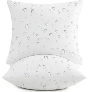 Waterproof 20x20 outdoor pillow inserts set of 2