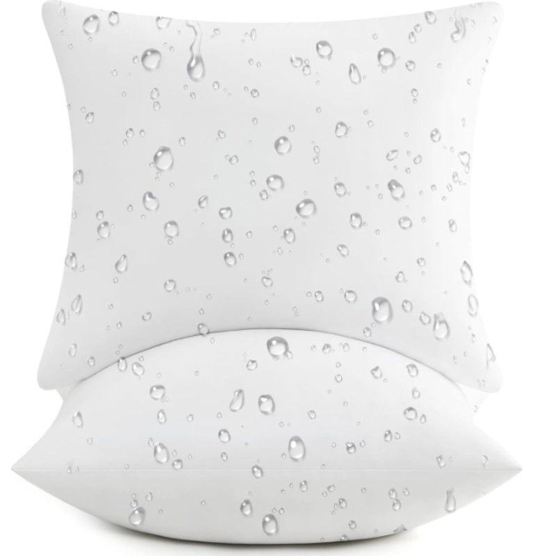Waterproof 20 x 20 Outdoor Pillow Inserts (Set of 2) | Willow Haven Co Waterproof 20x20 outdoor pillow inserts set of 2