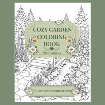 Cozy Garden Coloring Book Cover