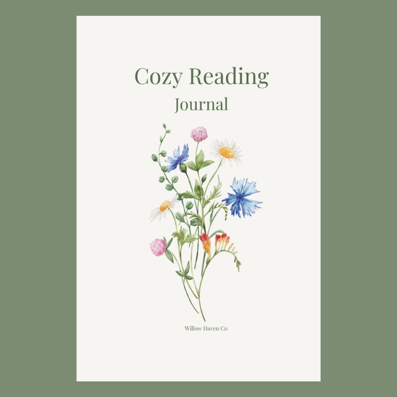 Cozy Reading Journal: Track Books, Quotes, and Reading Reflections | Willow Haven Co Cozy Reading Journal cover featuring botanical artwork