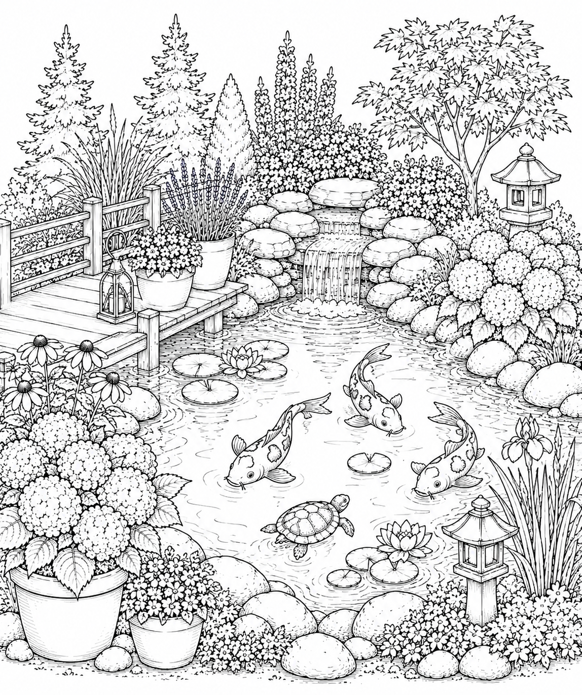 Cozy Garden Coloring Book: 50 Cozy Garden Scenes to Color | Willow Haven Co Cozy Garden Coloring Book: 50 Cozy Garden Scenes to Color - Image 4