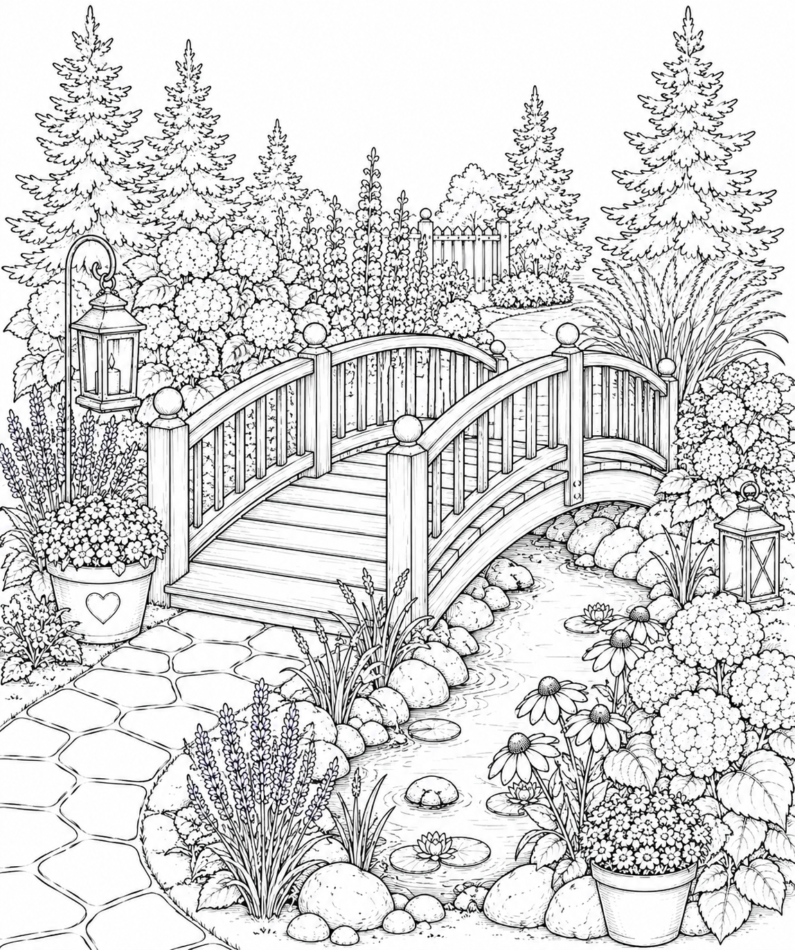 Cozy Garden Coloring Book: 50 Cozy Garden Scenes to Color | Willow Haven Co Cozy Garden Coloring Book: 50 Cozy Garden Scenes to Color - Image 3
